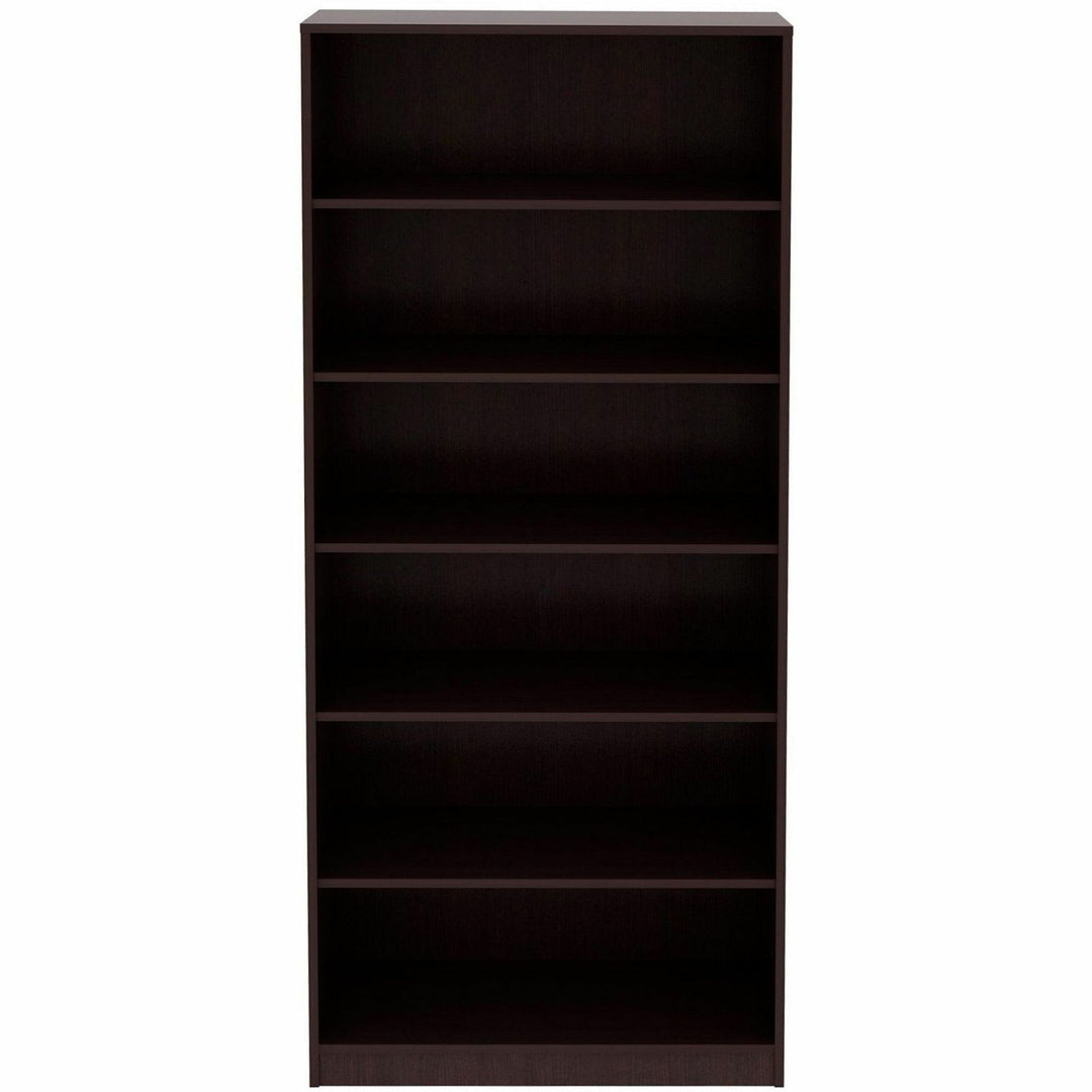 Image of Lorell Bookcase, 6-Shelf, 5 Adj Shelves, 36"x12"x84", Espresso