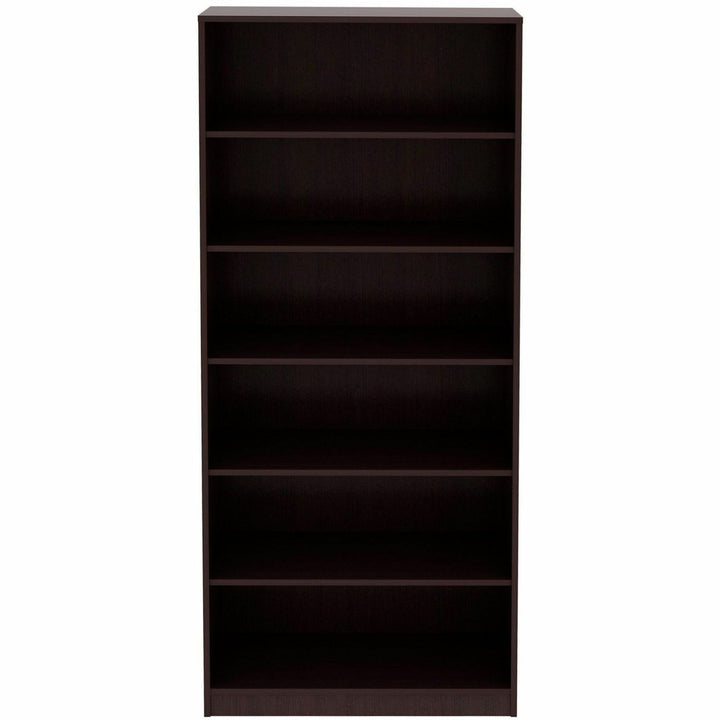 Image of Lorell Bookcase, 6-Shelf, 5 Adj Shelves, 36"x12"x84", Espresso