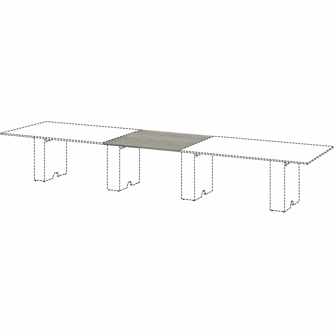 Image of Lorell Adder Top,Modular,f/Conf Table,47"x47"x1",Weathered Charcoal