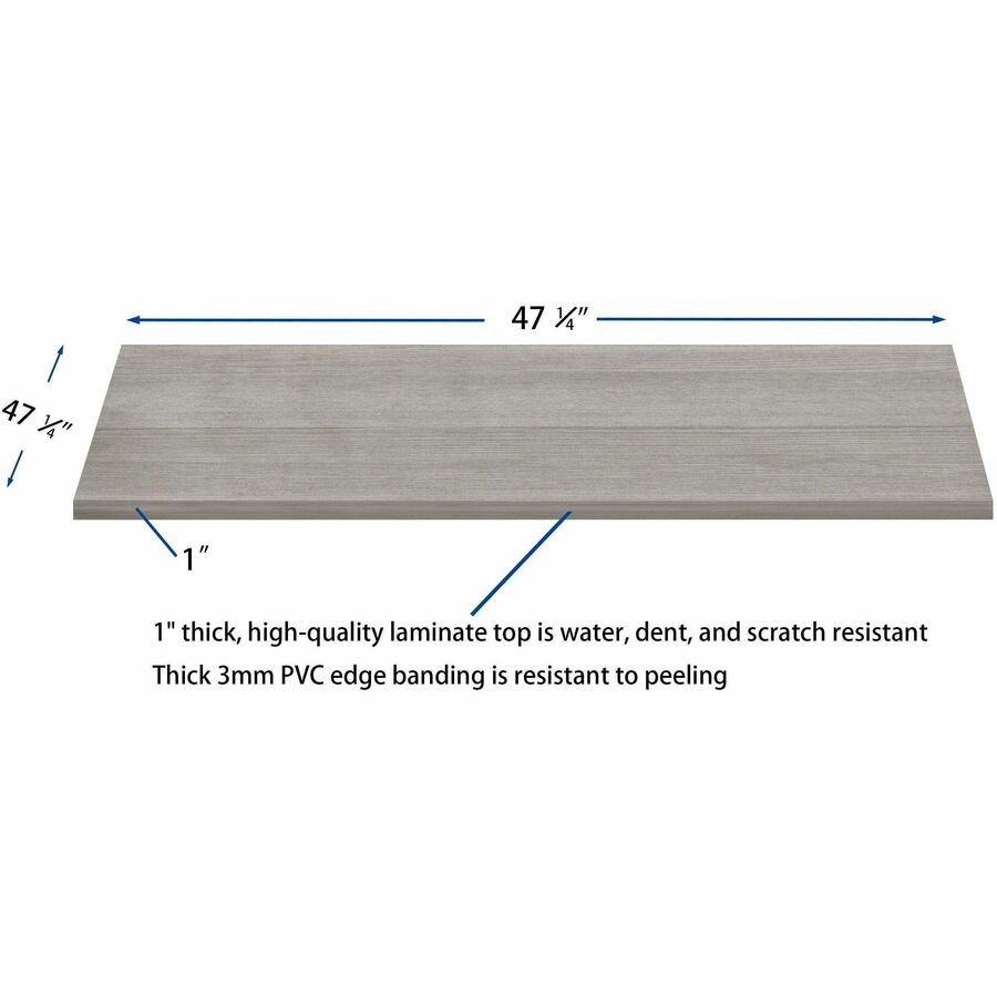 Image of Lorell Adder Top,Modular,f/Conf Table,47"x47"x1",Weathered Charcoal