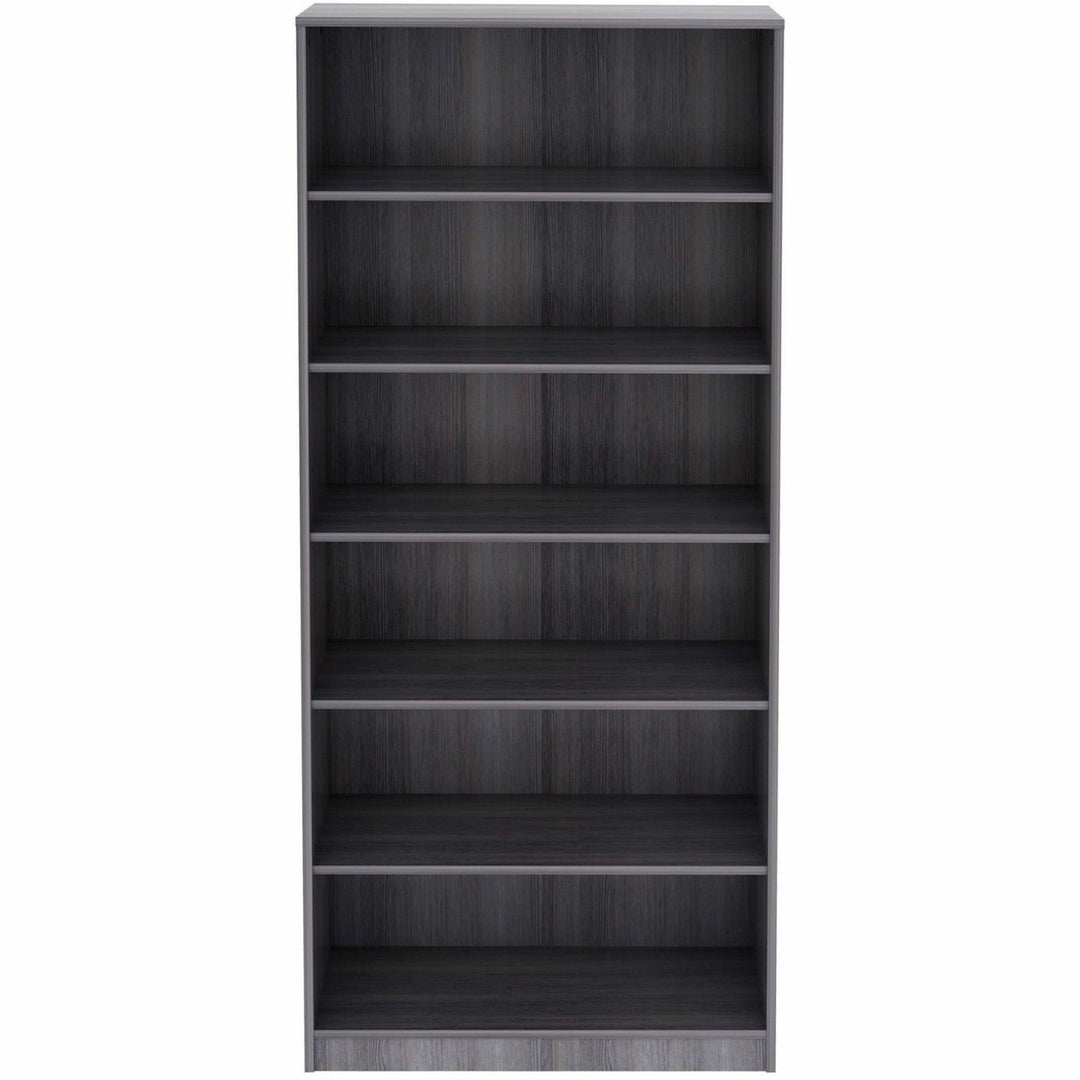 Image of Lorell Bookcase,6-Shelf,5 Adj Shelves,36"x12"x84",Weather Charcoal