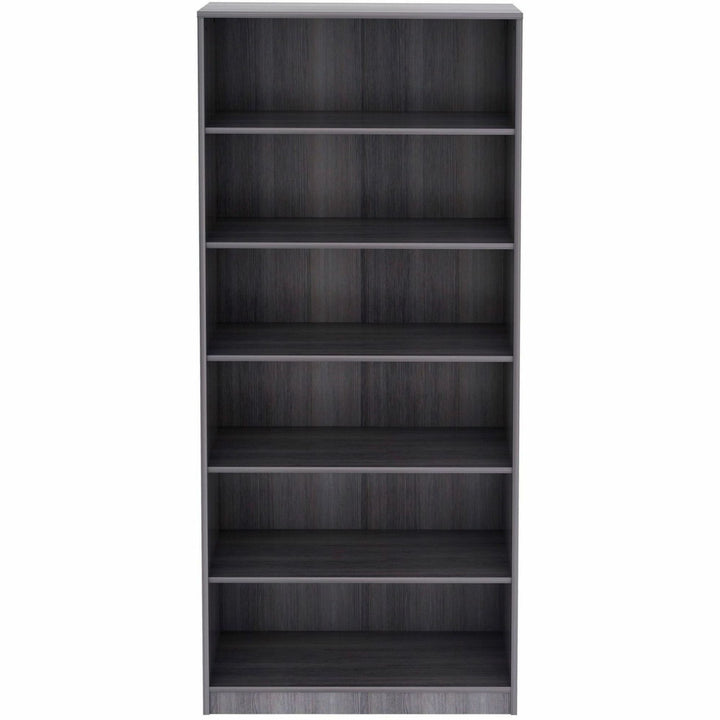 Image of Lorell Bookcase,6-Shelf,5 Adj Shelves,36"x12"x84",Weather Charcoal