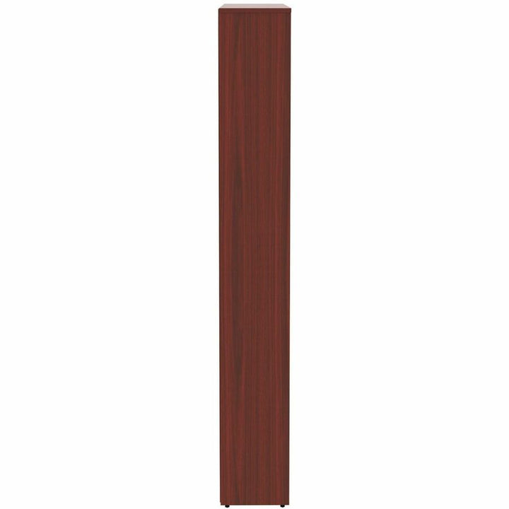 Image of Lorell Bookcase, 6-Shelf, 5 Adj Shelves, 36"x12"x84", Mahogany