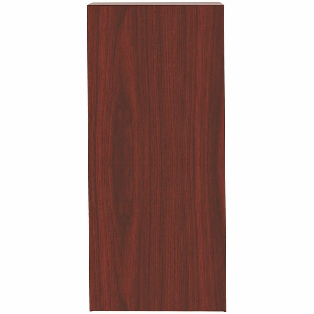 Image of Lorell Bookcase, 6-Shelf, 5 Adj Shelves, 36"x12"x84", Mahogany