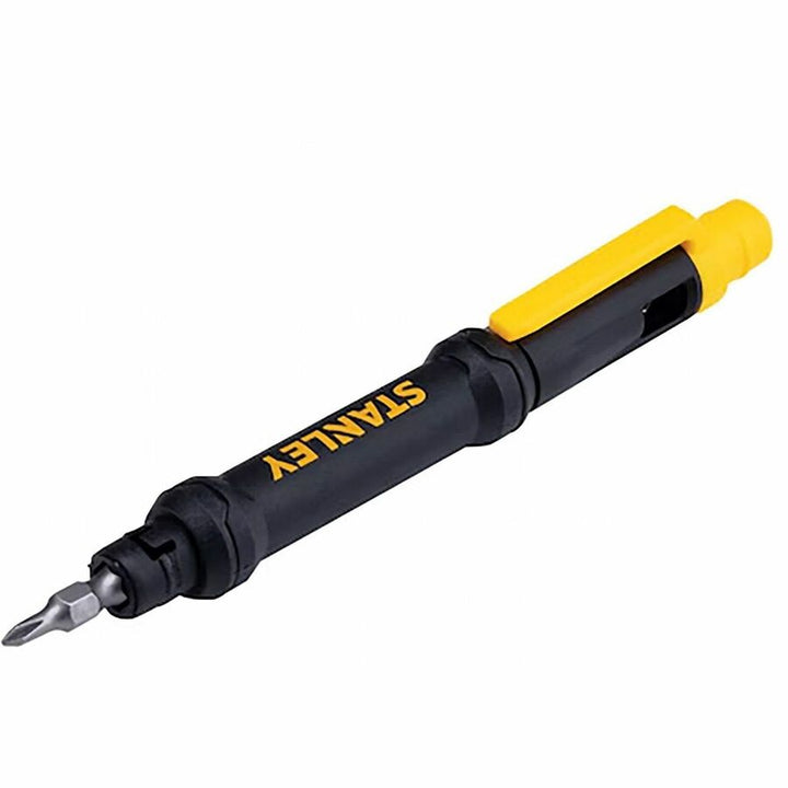 Image of Bostitch® Screwdriver/Pen,Pen-Style,Pocket,2-End Bits,Magnetic,BK/YW