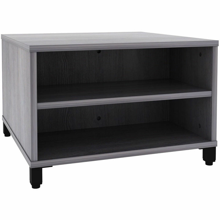 Image of Lorell Table,w/Storage,Modular,24"x24"x15.75"-20",Weathered CCL