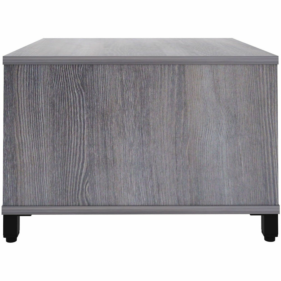 Image of Lorell Table,w/Storage,Modular,24"x24"x15.75"-20",Weathered CCL