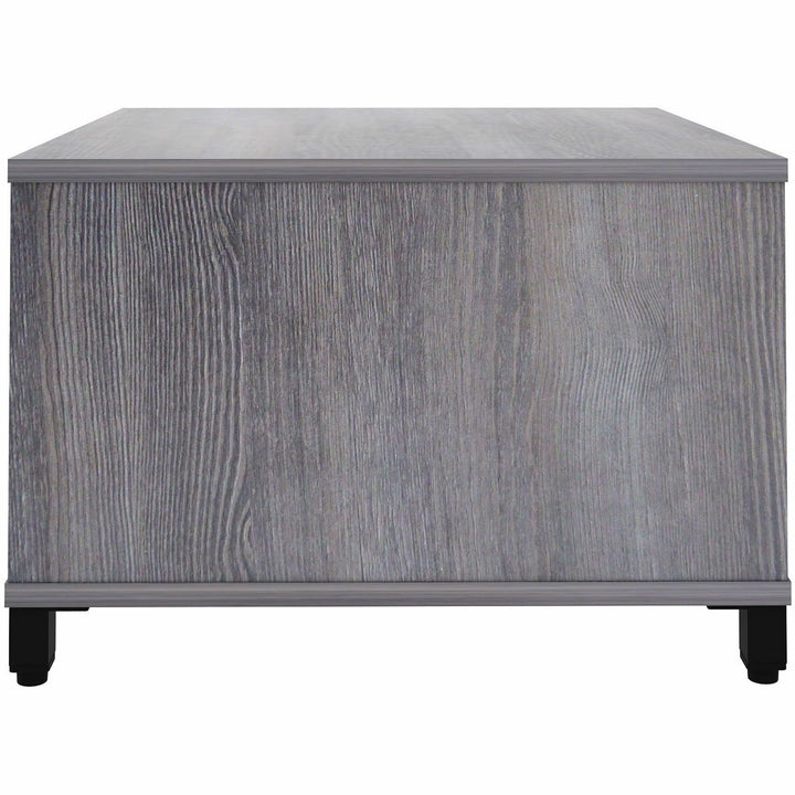 Image of Lorell Table,w/Storage,Modular,24"x24"x15.75"-20",Weathered CCL