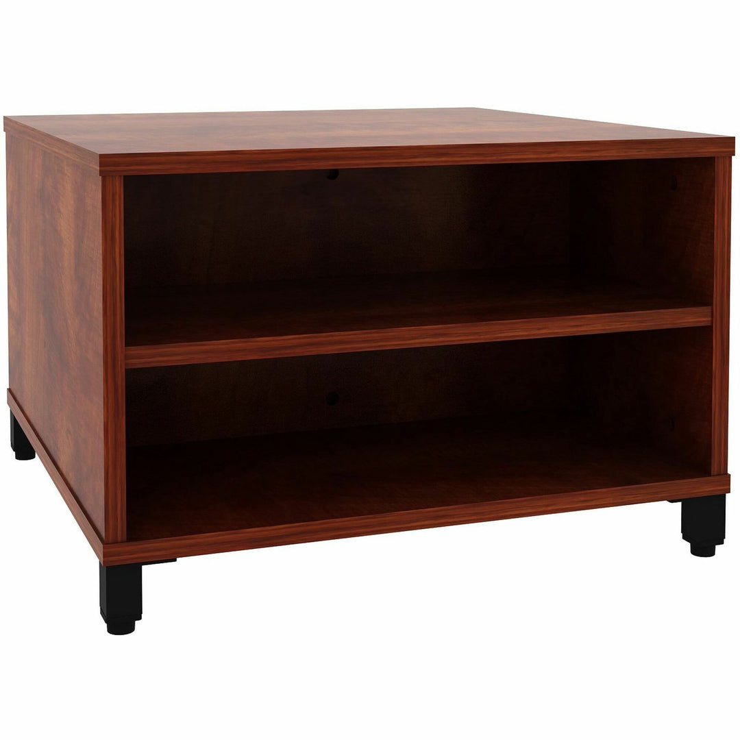 Image of Lorell Table,w/Storage,Modular,24"x24"x15.75"-20",Cherry