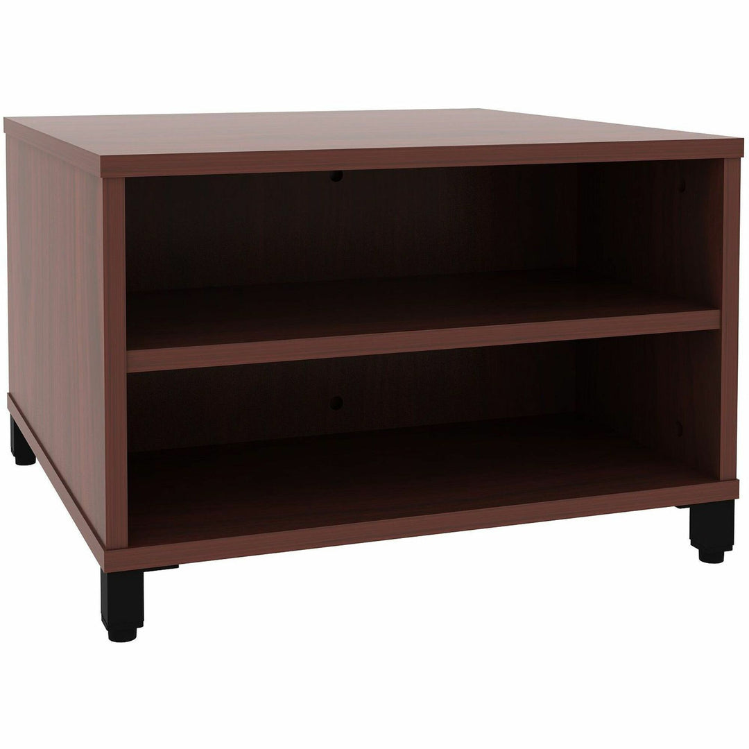 Image of Lorell Table,w/Storage,Modular,24"x24"x15.75"-20",Mahogany