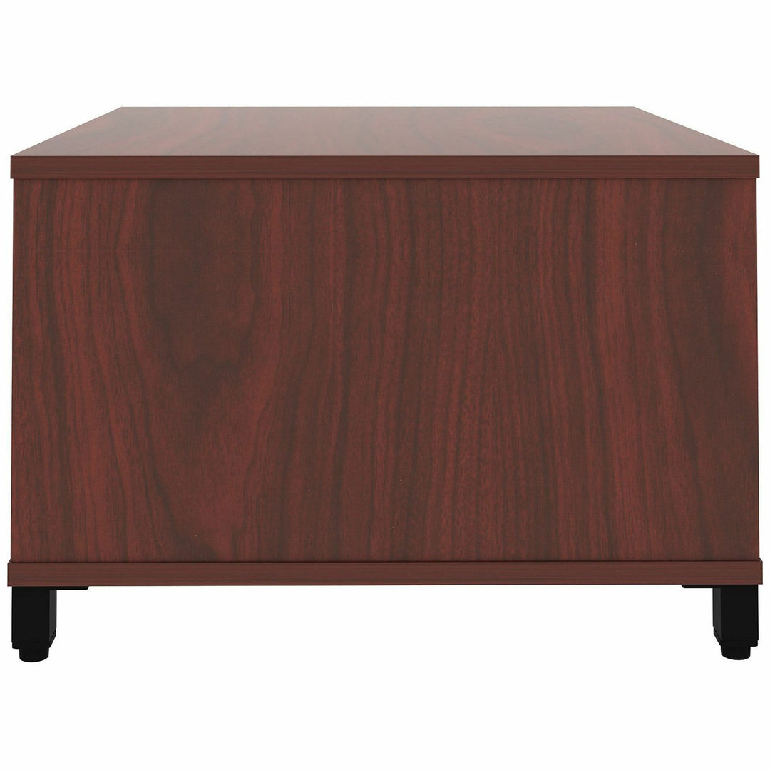 Image of Lorell Table,w/Storage,Modular,24"x24"x15.75"-20",Mahogany