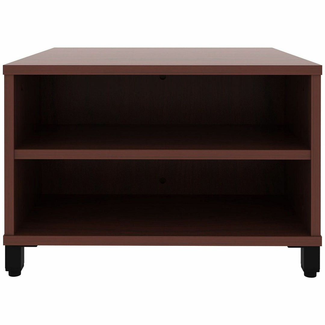 Image of Lorell Table,w/Storage,Modular,24"x24"x15.75"-20",Mahogany