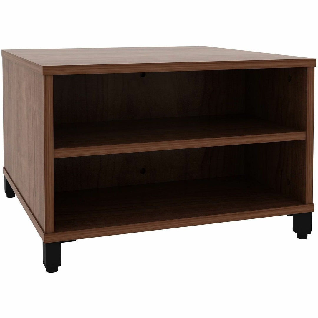 Image of Lorell Table,w/Storage,Modular,24"x24"x15.75"-20",Walnut