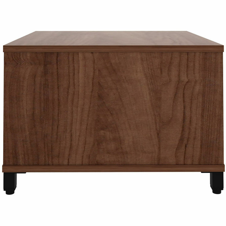 Image of Lorell Table,w/Storage,Modular,24"x24"x15.75"-20",Walnut