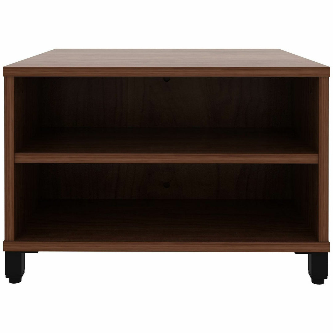 Image of Lorell Table,w/Storage,Modular,24"x24"x15.75"-20",Walnut