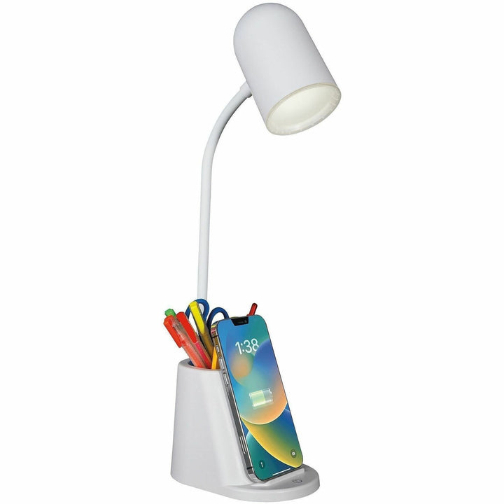 Image of OttLite Wellness CS6W300W Aglow Organizer LED Desk Lamp