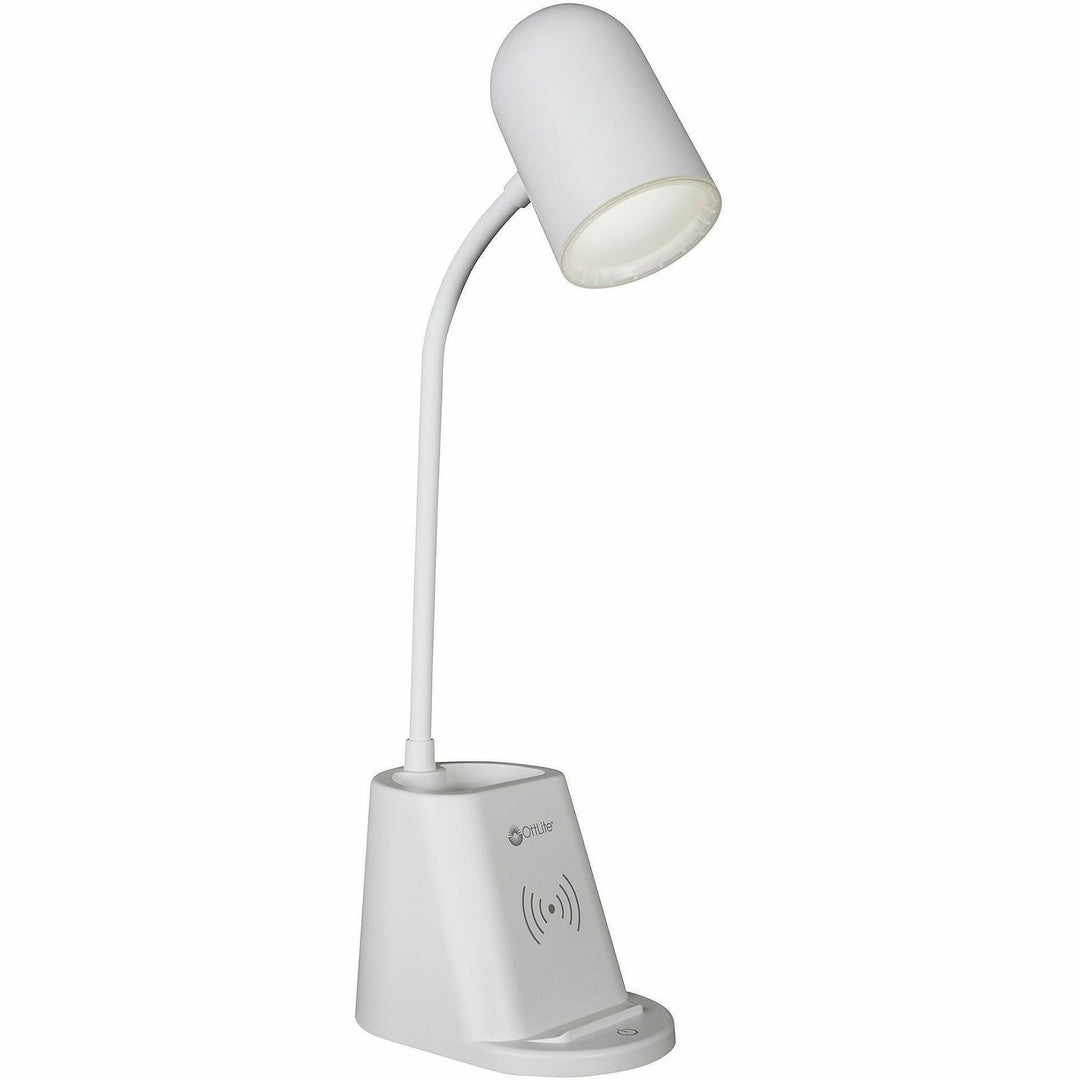 Image of OttLite Wellness CS6W300W Aglow Organizer LED Desk Lamp