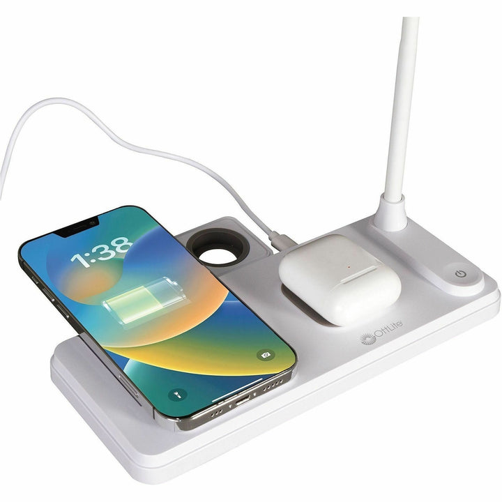 Image of OttLite VW2009 LED Desk Light with Multi Charging Station
