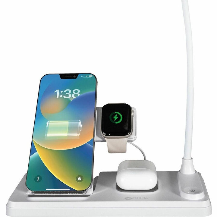 Image of OttLite VW2009 LED Desk Light with Multi Charging Station