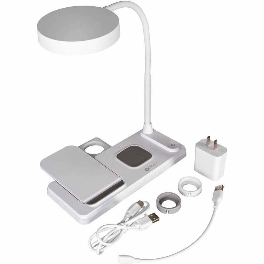 Image of OttLite VW2009 LED Desk Light with Multi Charging Station