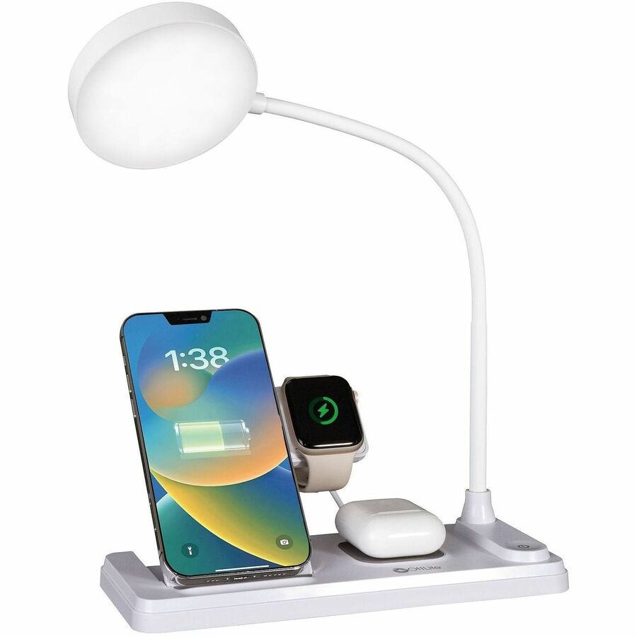 Image of OttLite VW2009 LED Desk Light with Multi Charging Station