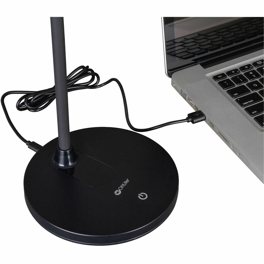 Image of OttLite Wellness CS309G5W Vibe Rechargeable LED Ring Desk Lamp