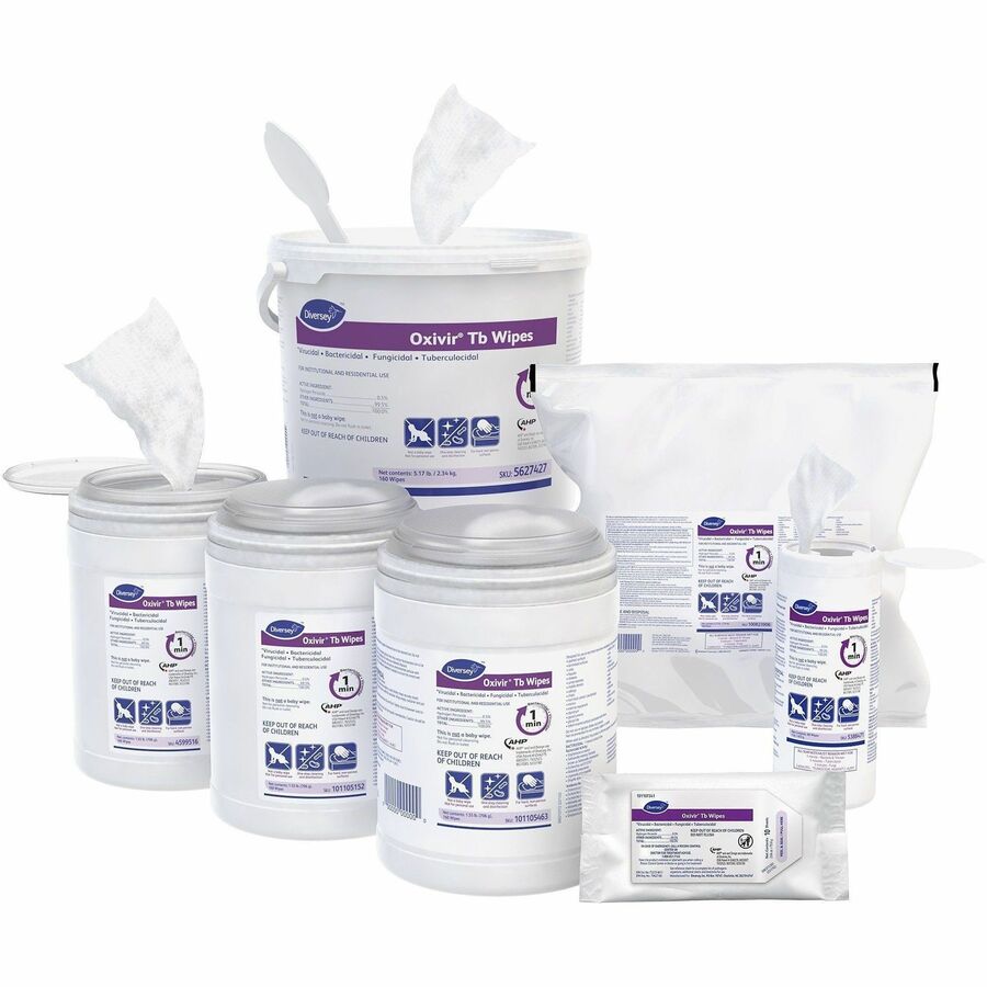 Image of Diversey 5627427 Care Oxivir Tb Disinfectant Cleaner Wipes