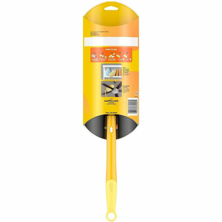 Image of Swiffer Dusters 89114 Unscented Duster Kit, Fiber Bristle, 36" Handle Length, Yellow, 4 / Carton