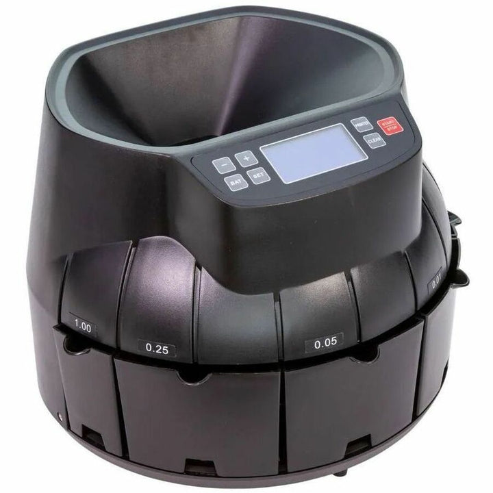 Image of CONTROLTEK® Coin Counter, Dimes, Nickels, Pennies, Quarters, 14.2 x 13.4 x 11, Black