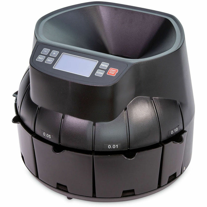 Image of CONTROLTEK® Coin Counter, Dimes, Nickels, Pennies, Quarters, 14.2 x 13.4 x 11, Black