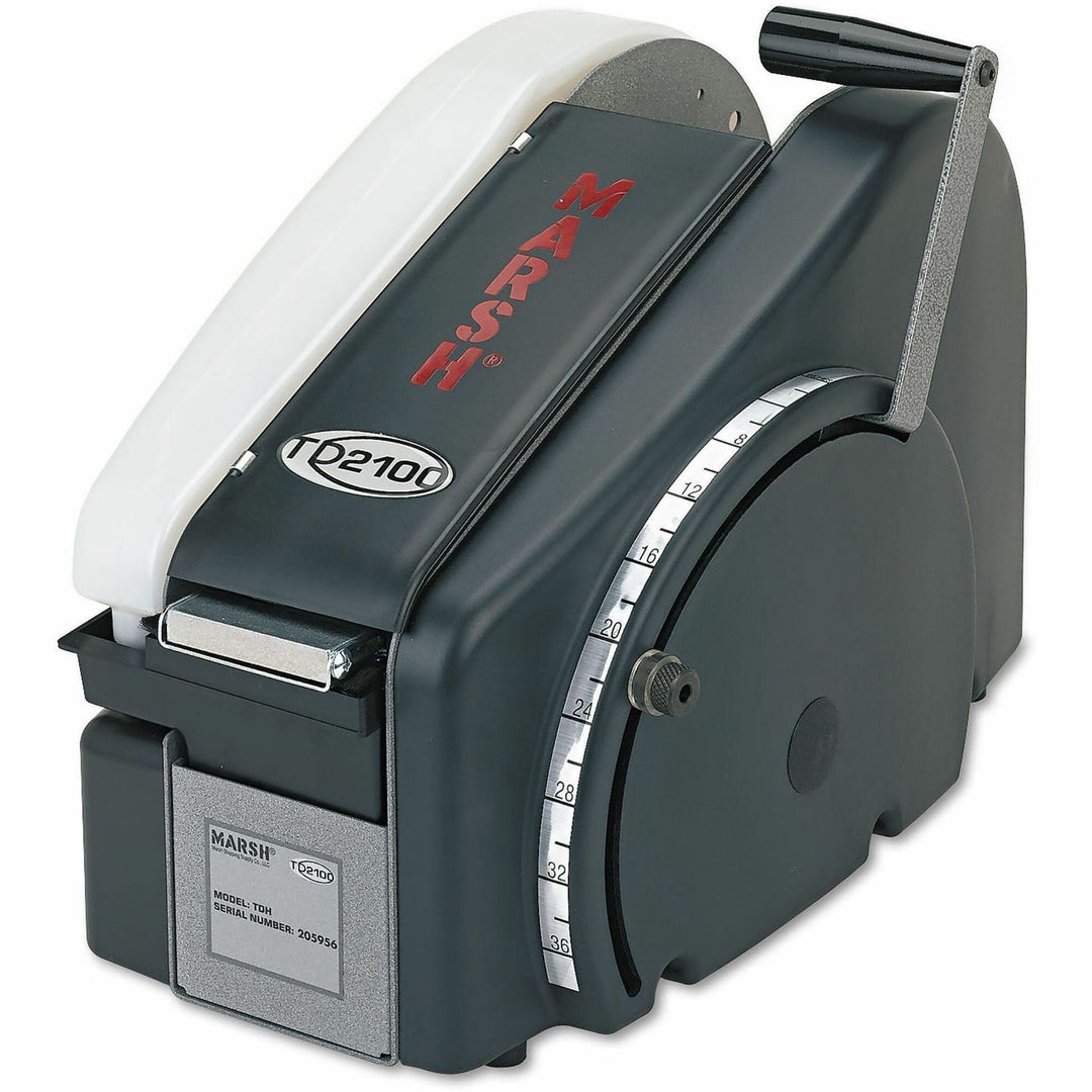 Image of Universal® Manual Tape Dispenser for Gummed Packing Tape, 3" Core, 48 oz Reservoir, Stainless Steel Blades, Black