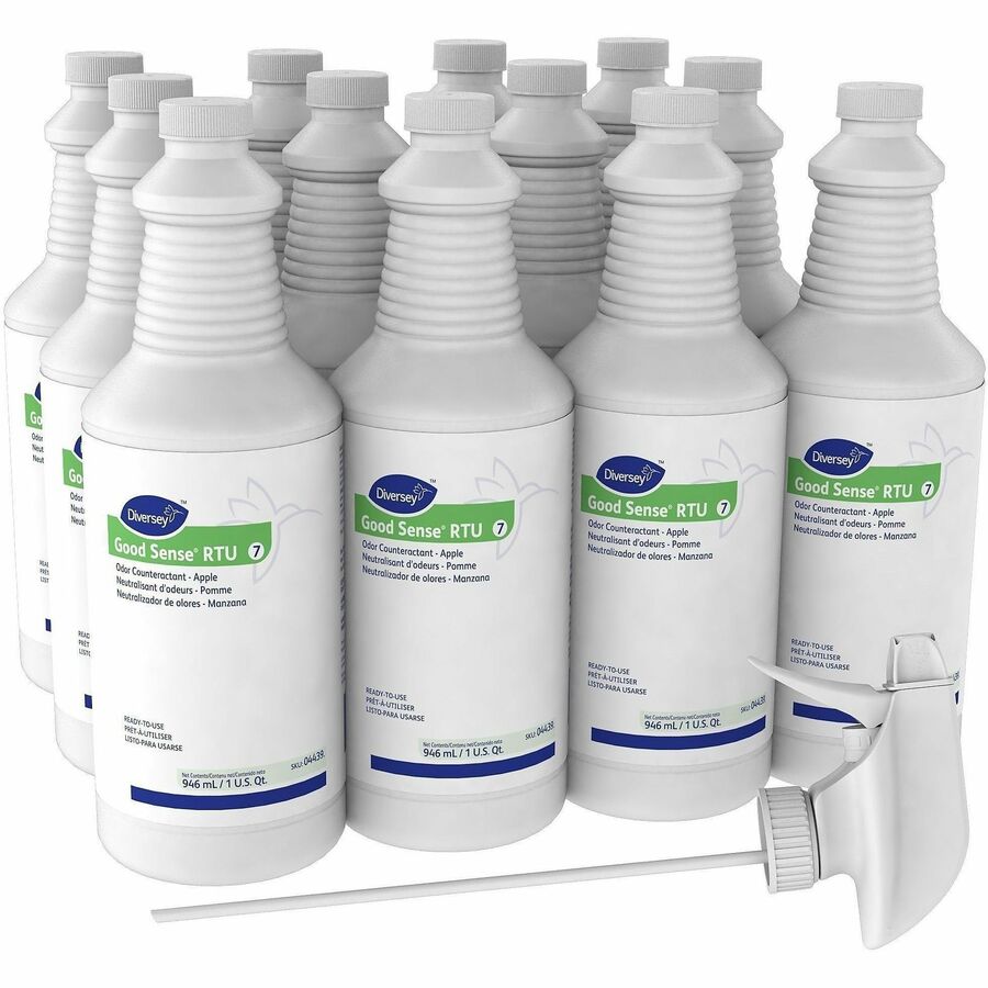 Image of Diversey 04439 Good Sense Odor Counteractant, Spray, 32 fl oz (1 quart), Apple, Odor Neutralizer, 1 Each