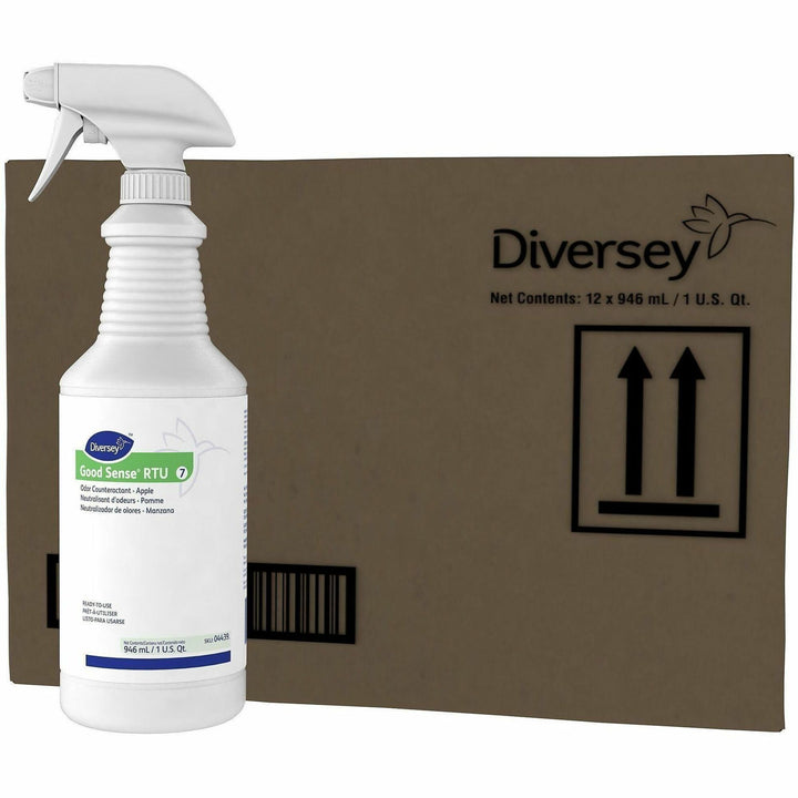 Image of Diversey 04439 Good Sense Odor Counteractant, Spray, 32 fl oz (1 quart), Apple, Odor Neutralizer, 1 Each