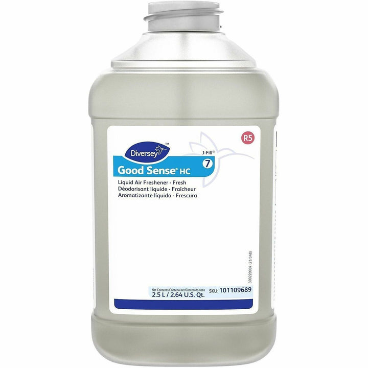 Image of Diversey 101109689 Good Sense Liquid Air Freshener, Liquid, 84.5 fl oz (2.6 quart), Fresh, Odor Neutralizer, 2 / Carton