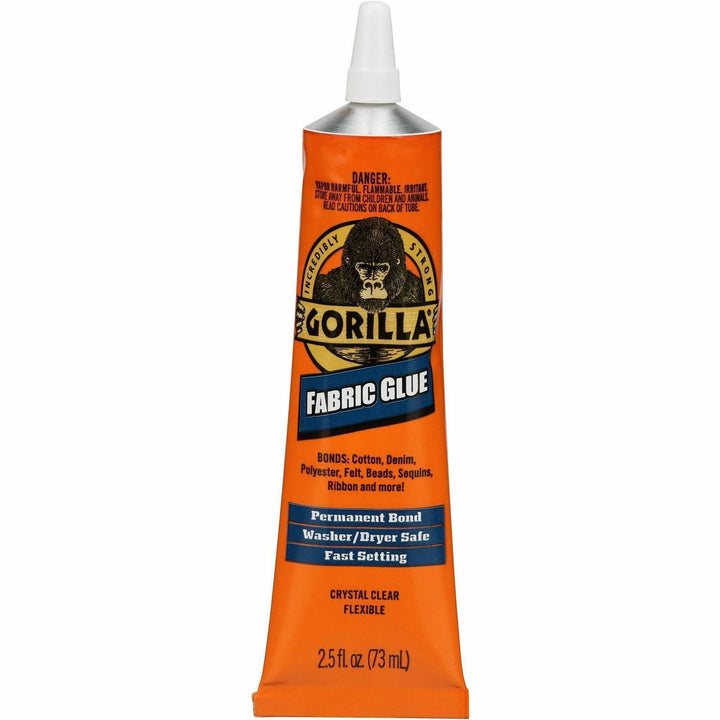 Image of Gorilla 8025501 Fabric Glue, 2.50 fl oz, Clear, 1 Each