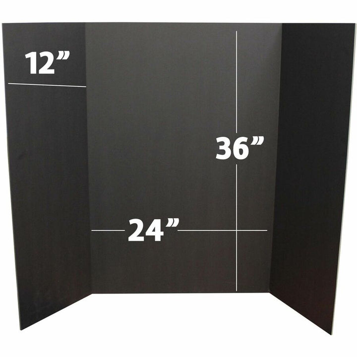 Image of Flipside Project Board,Foam,Side Panels,48"x36",10/PK,BK