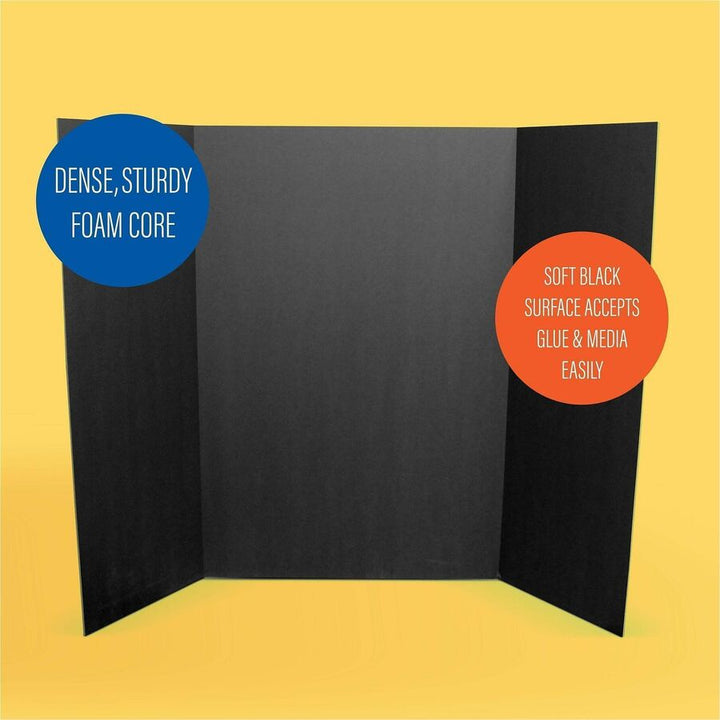 Image of Flipside Project Board,Foam,Side Panels,48"x36",10/PK,BK