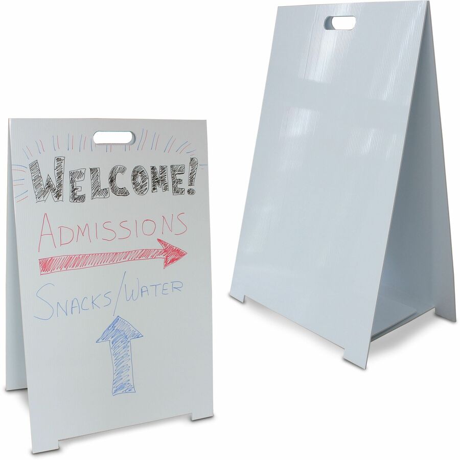 Image of Flipside Easel,Dry-Erase,Corrugated Plastic,23"x15"x35-1/2",WE
