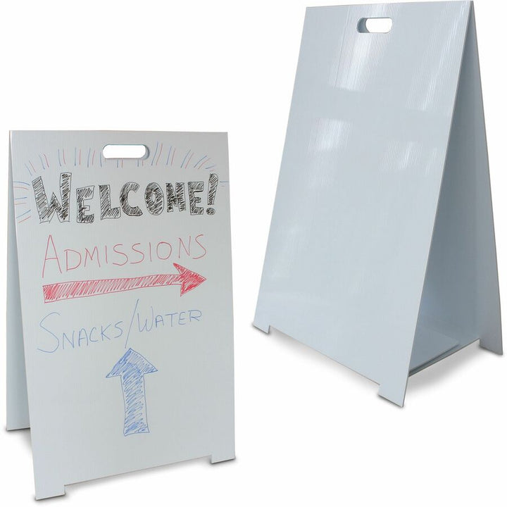 Image of Flipside Easel,Dry-Erase,Corrugated Plastic,23"x15"x35-1/2",WE