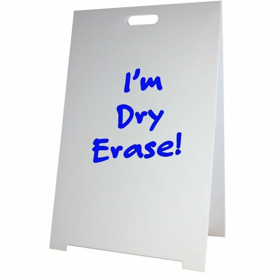 Image of Flipside Easel,Dry-Erase,Corrugated Plastic,23"x15"x35-1/2",WE