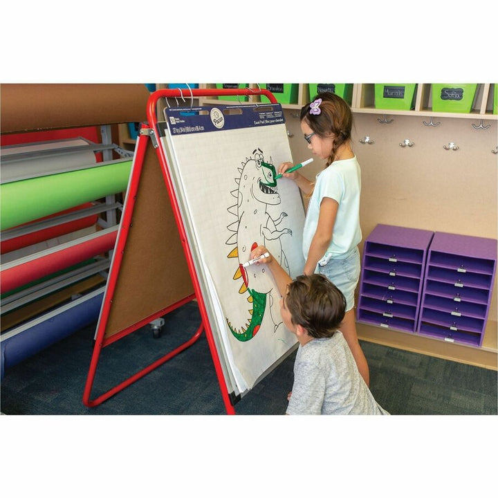 Image of Pacon® P3387 Easel Pad, Non-Adhesive, White, 1 in grid ruled 27" x 34" , 50 Sheets