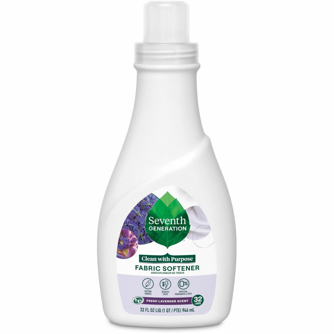 Image of Seventh Generation® Fabric Softener,Liquid,Lavender,32 Loads,32oz,Natural