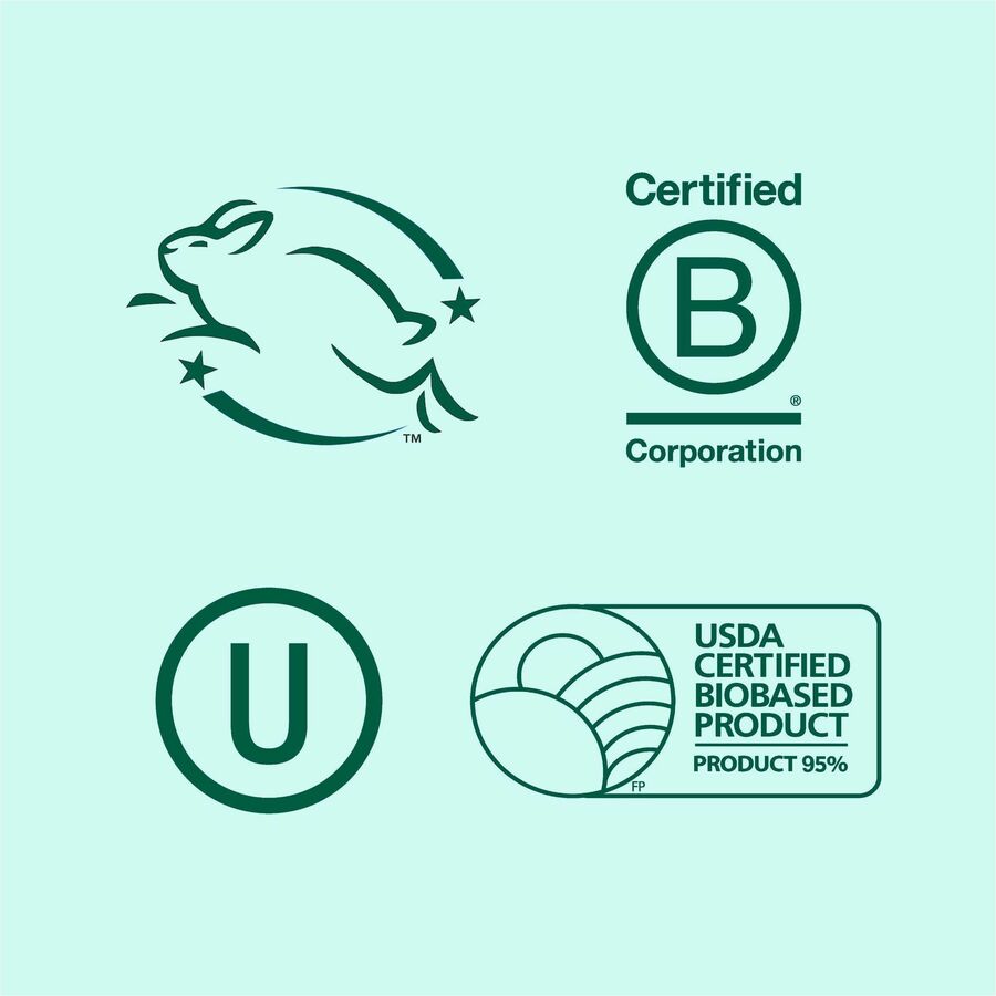 Image of Seventh Generation® Dish Soap, Liquid, Lemongrass, Nontoxic, 19oz, 6/CT