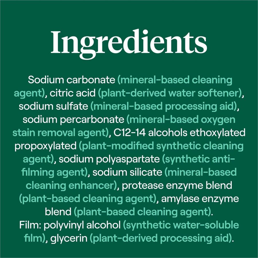 Image of Seventh Generation® Dishwasher Packs, Natural, Free&Clear, 20/PK
