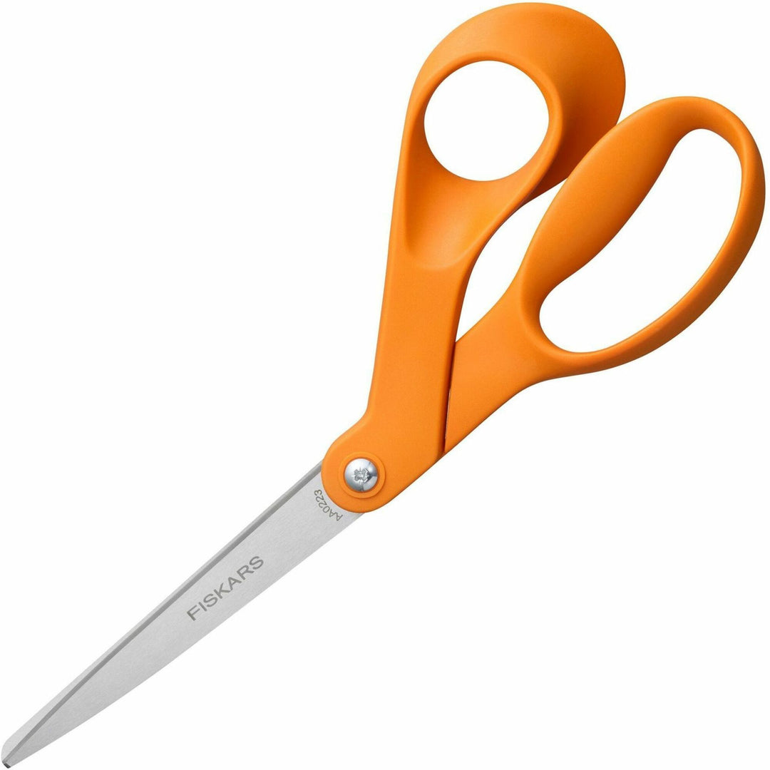 Image of Fiskars® Original Orange-Handled Scissors, 8.41" Long, Offset Orange Handle