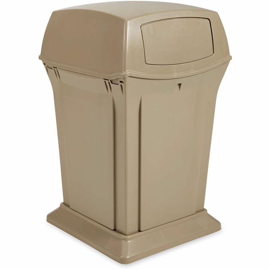 Image of Rubbermaid Commercial Products Waste Container,45 Gal,2 Doors,19.5"x19.5"x27.63",BG