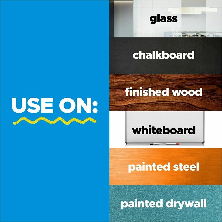 Image of 3M Whiteboard Surface,Sheets,9-1/10"x9-1/10",2/PK,WE