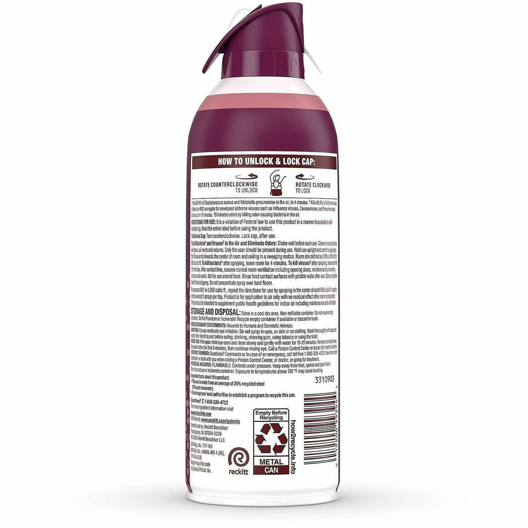 Image of Lysol 99394 Air Sanitizer, Spray, 10 fl oz (0.3 quart), Light Breeze, Antimicrobial, Odor Neutralizer, 1 Each