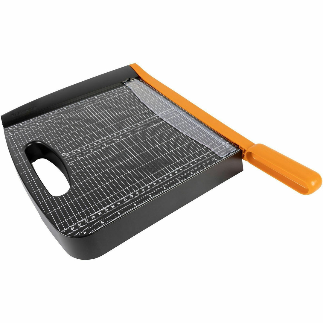 Image of Fiskars® Recycled Bypass Trimmer, 15 Sheets, 12" Cut Length, 20.5 x 14.5