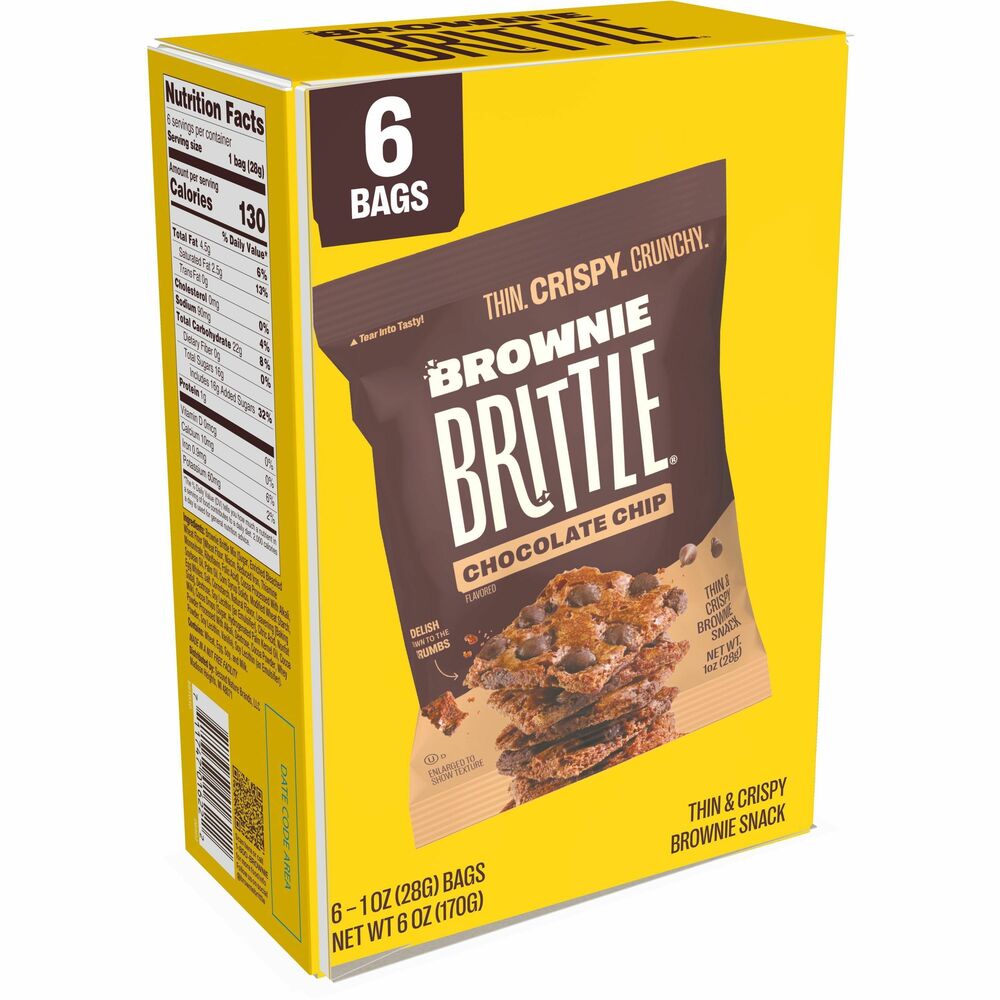 Image of Kar's Nuts Snack,Chocolate Chip Brownie Brittle,1 oz,6/BX,BN